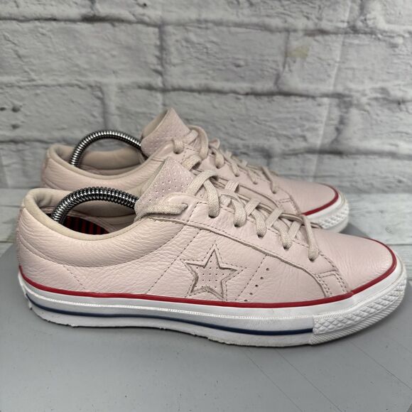 Converse One-Star OX Sakura Barely Rose Pink Leather Sneakers Shoes Women’s 9 - Picture 5 of 14